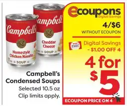 Weis Markets Campbell's Condensed Soups offer