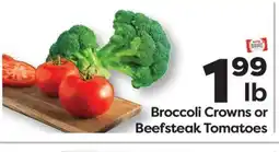 Weis Markets Broccoli Crowns or Beefsteak Tomatoes offer