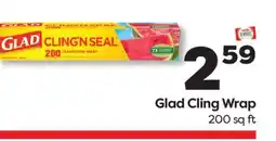 Weis Markets Glad Cling Wrap offer