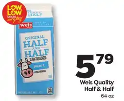 Weis Markets Weis Quality Half & Half offer
