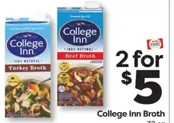 Weis Markets College Inn Broth offer