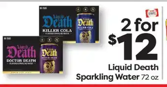 Weis Markets Liquid Death Sparkling Water offer