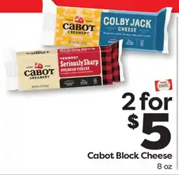 Weis Markets Cabot Block Cheese offer