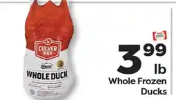 Weis Markets Whole Frozen Ducks offer