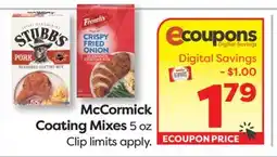 Weis Markets McCormick Coating Mixes offer