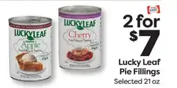 Weis Markets Lucky Leaf Pie Fillings offer