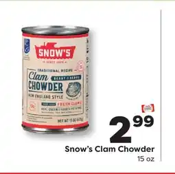 Weis Markets Snow's Clam Chowder offer