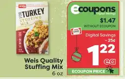 Weis Markets Weis Quality Stuffing Mix offer