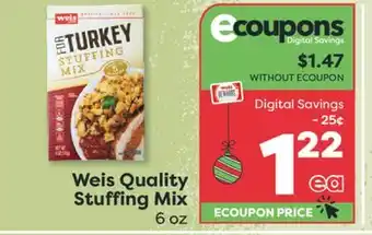 Weis Markets Weis Quality Stuffing Mix offer