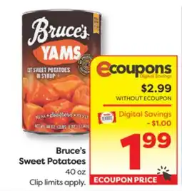 Weis Markets Bruce's Sweet Potatoes offer
