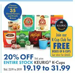 Boscov's KEURIG K-Cups offer