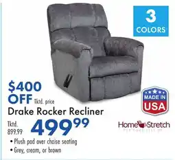 Boscov's Drake Rocker Recliner offer