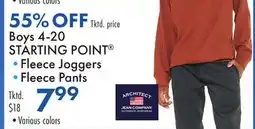 Boscov's Boys 4-20 Starting Point offer