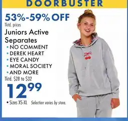 Boscov's Juniors Active Separates offer