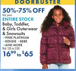 Boscov's Baby, Toddler, & Girls Outerwear & Snowsuits offer
