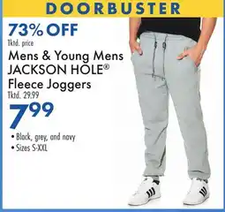 Boscov's Mens & Young Mens JACKSON HOLE Fleece Joggers offer