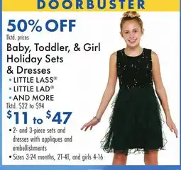 Boscov's Baby, Toddler, & Girl Holiday Sets & Dresses offer