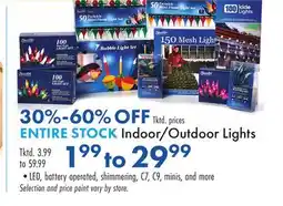 Boscov's Indoor/Outdoor Lights offer