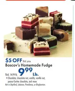 Boscov's Boscov's Homemade Fudge offer
