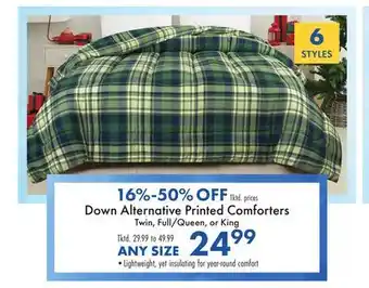 Boscov's Down Alternative Printed Comforters offer
