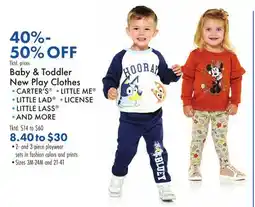 Boscov's Baby & Toddler New Play Clothes offer