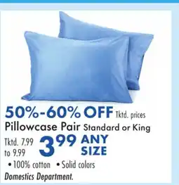 Boscov's Pillowcase Pair Standard or King offer