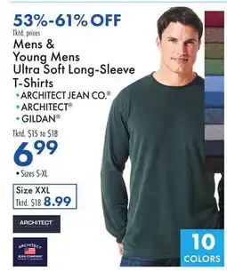 Boscov's Mens & Young Mens Ultra Soft Long-Sleeve T-Shirts offer