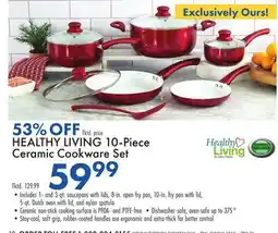 Boscov's HEALTHY LIVING 10-Piece Ceramic Cookware Set offer