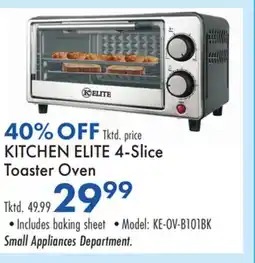 Boscov's KITCHEN ELITE 4-Slice Toaster Oven offer