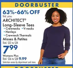 Boscov's ARCHITECT Long-Sleeve Tees offer