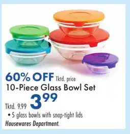 Boscov's 10-Piece Glass Bowl Set offer