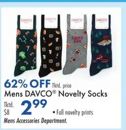 Boscov's Mens DAVCO Novelty Socks offer