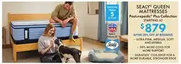 Boscov's SEALY QUEEN MATTRESSES offer