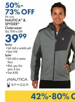Boscov's NAUTICA & SPYDER Outerwear offer