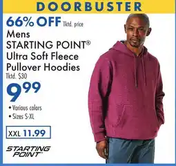 Boscov's Mens STARTING POINT Ultra Soft Fleece Pullover Hoodies offer