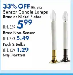 Boscov's Sensor Candle Lamps offer