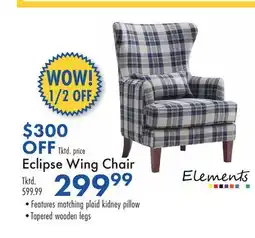 Boscov's Eclipse Wing Chair offer