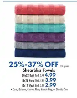 Boscov's Shearbliss Towels offer