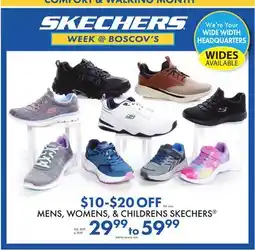 Boscov's MENS, WOMENS, & CHILDRENS SKECHERS offer