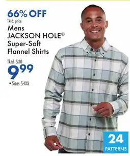 Boscov's Mens JACKSON HOLE Super-Soft Flannel Shirts offer