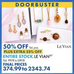 Boscov's ENTIRE STOCK LE VIAN offer