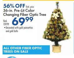 Boscov's 36-in. Pre-Lit Color Changing Fiber Optic Tree offer