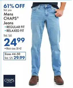 Boscov's Mens CHAPS Jeans offer