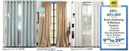 Boscov's Room-Darkening & Blackout Curtains offer