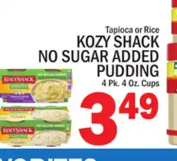 C Town KOZY SHACK NO SUGAR ADDED PUDDING offer