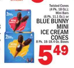 C Town BLUE BUNNY MINI ICE CREAM CONES offer