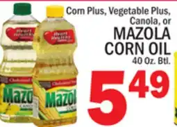 C Town MAZOLA CORN OIL offer