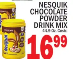 C Town NESQUIK CHOCOLATE POWDER DRINK MIX offer