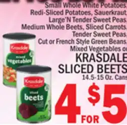 C Town KRASDALE SLICED BEETS offer