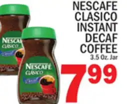 C Town NESCAFE CLASICO INSTANT DECAF COFFEE offer
